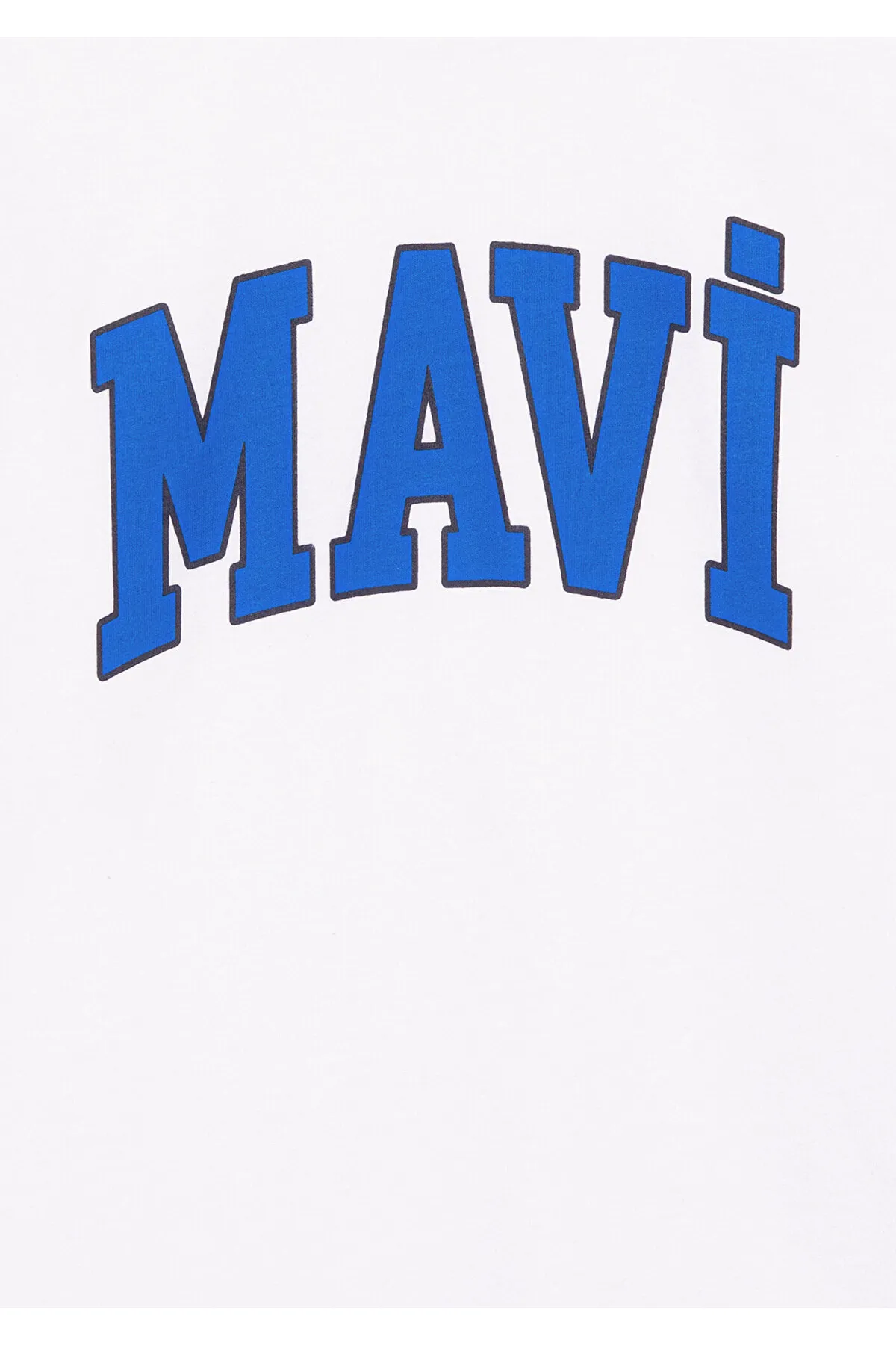 Mavi  Weißes T-Shirt mit Logo-Print, reguläre Passform / normaler Schnitt 6610030-620