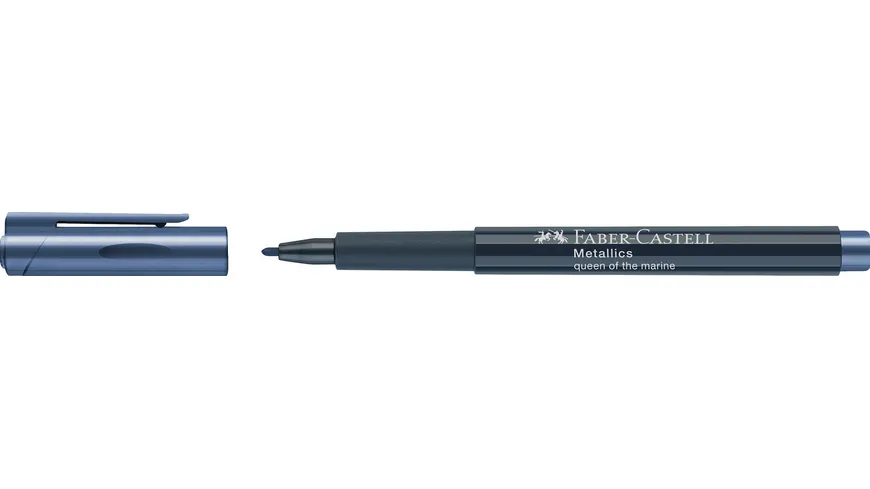FABER-CASTELL Metallics Marker Farbe 153 queen of the marine