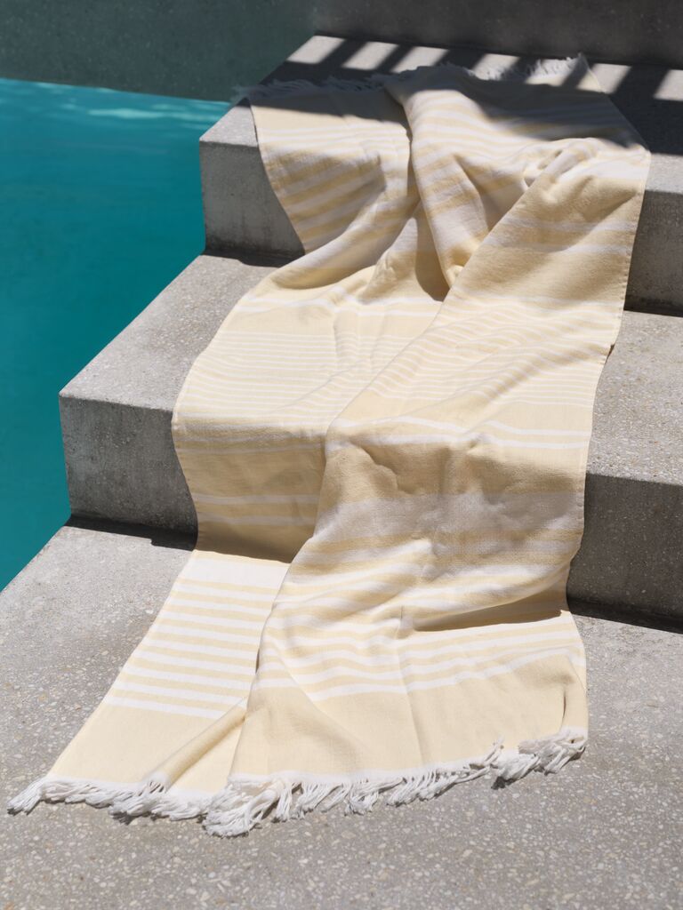 EMSFORS Gullfarget Hammam Strandhåndkle EMSFORS 80x160cm Gul