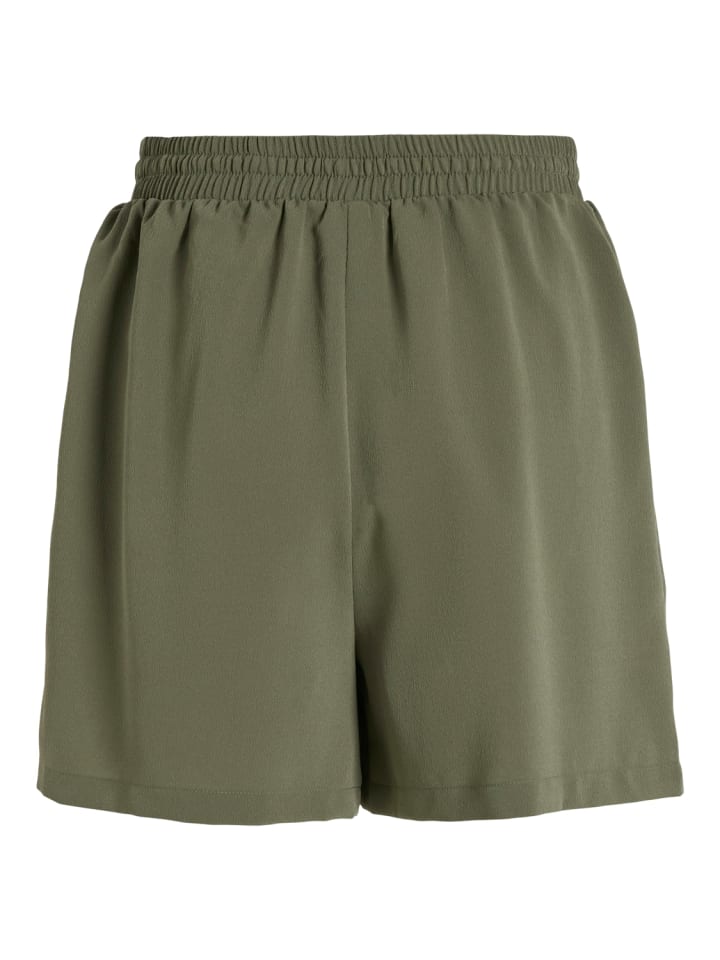 Vila Kurze Stoff Shorts Bermuda Hot Pants in Olive günstig kaufen 34