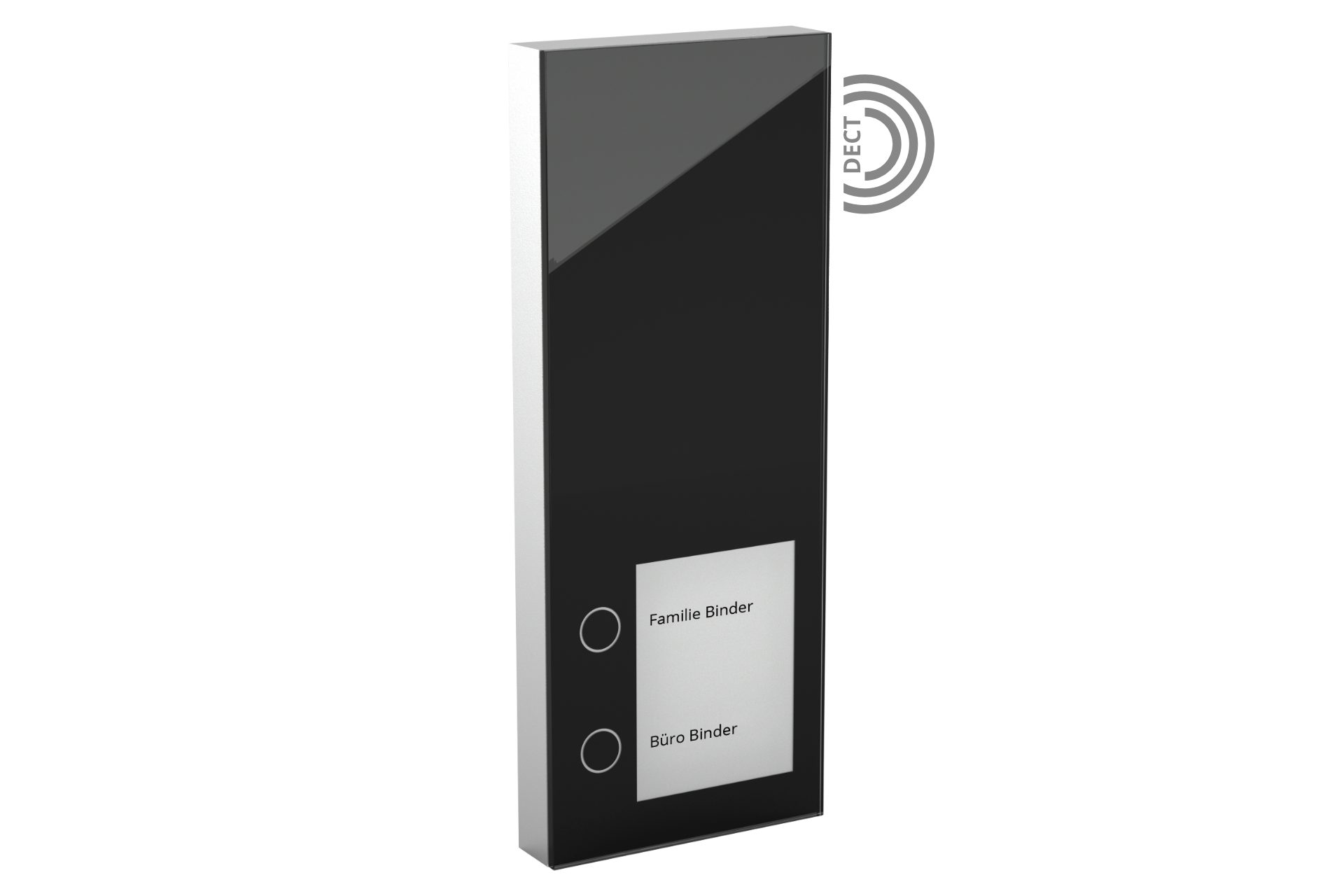 DoorLine Slim DECT Smart Home Türklingel (per Knopfdrück mit der AVM FRITZ!Box zur Tür-Sprechanlage gekoppelt)