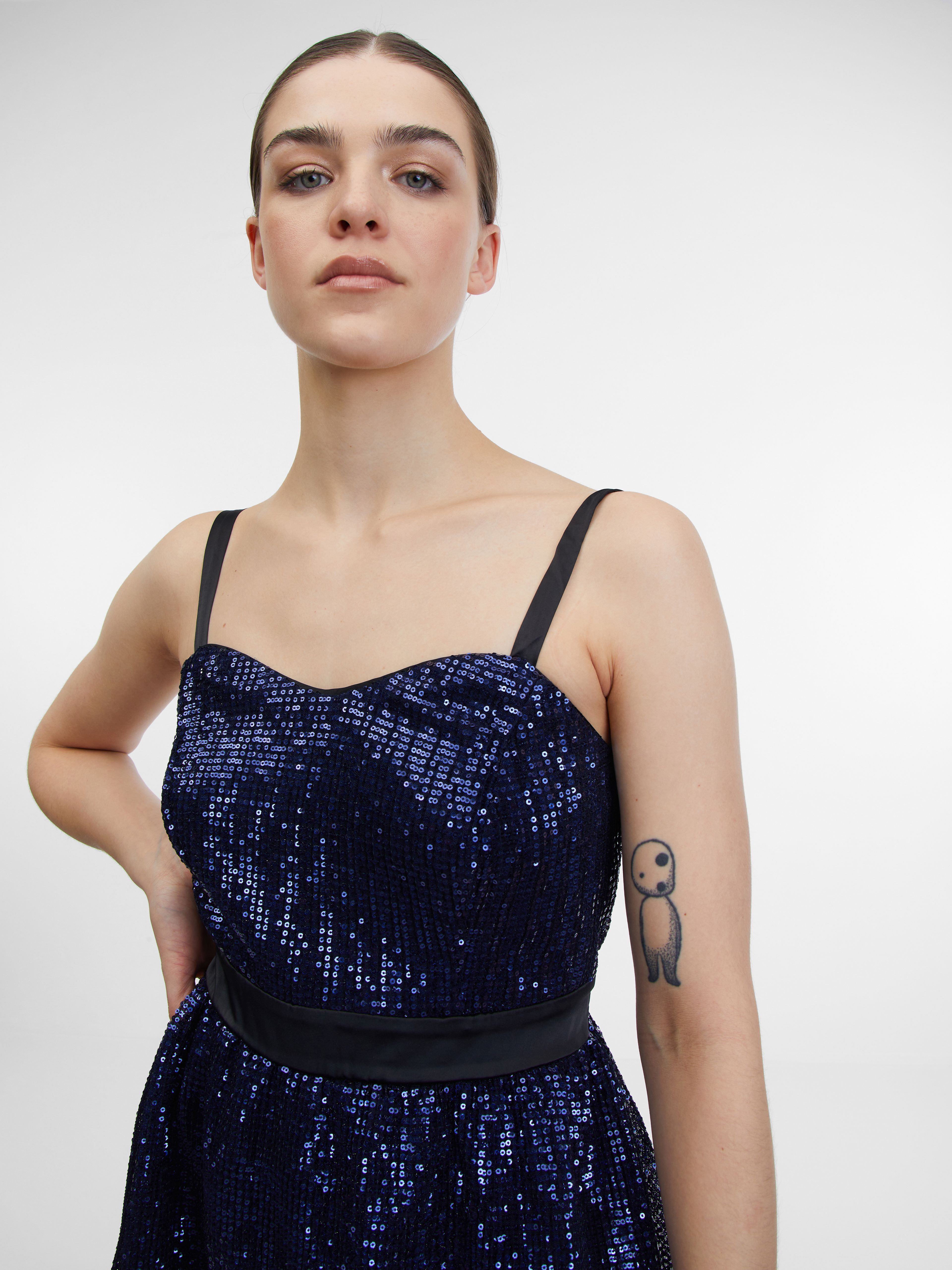 Dunkelblaues Damenkleid ORSAY