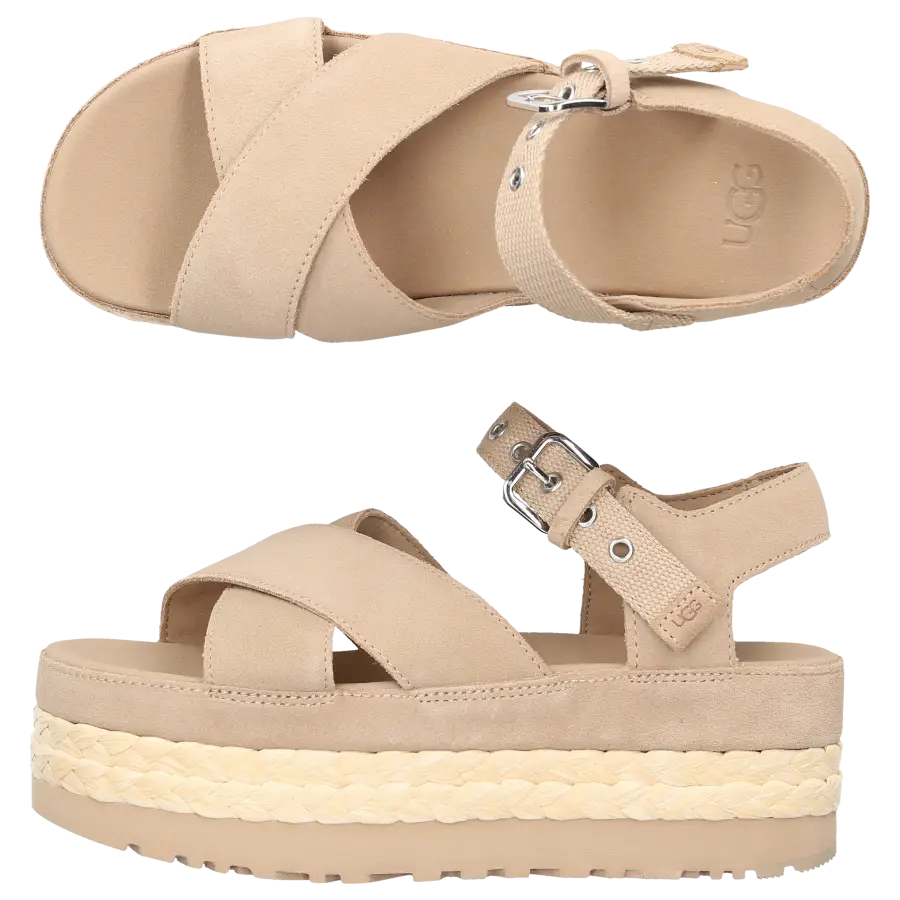 UGG - Sandalen AUBREY Veloursleder - beige