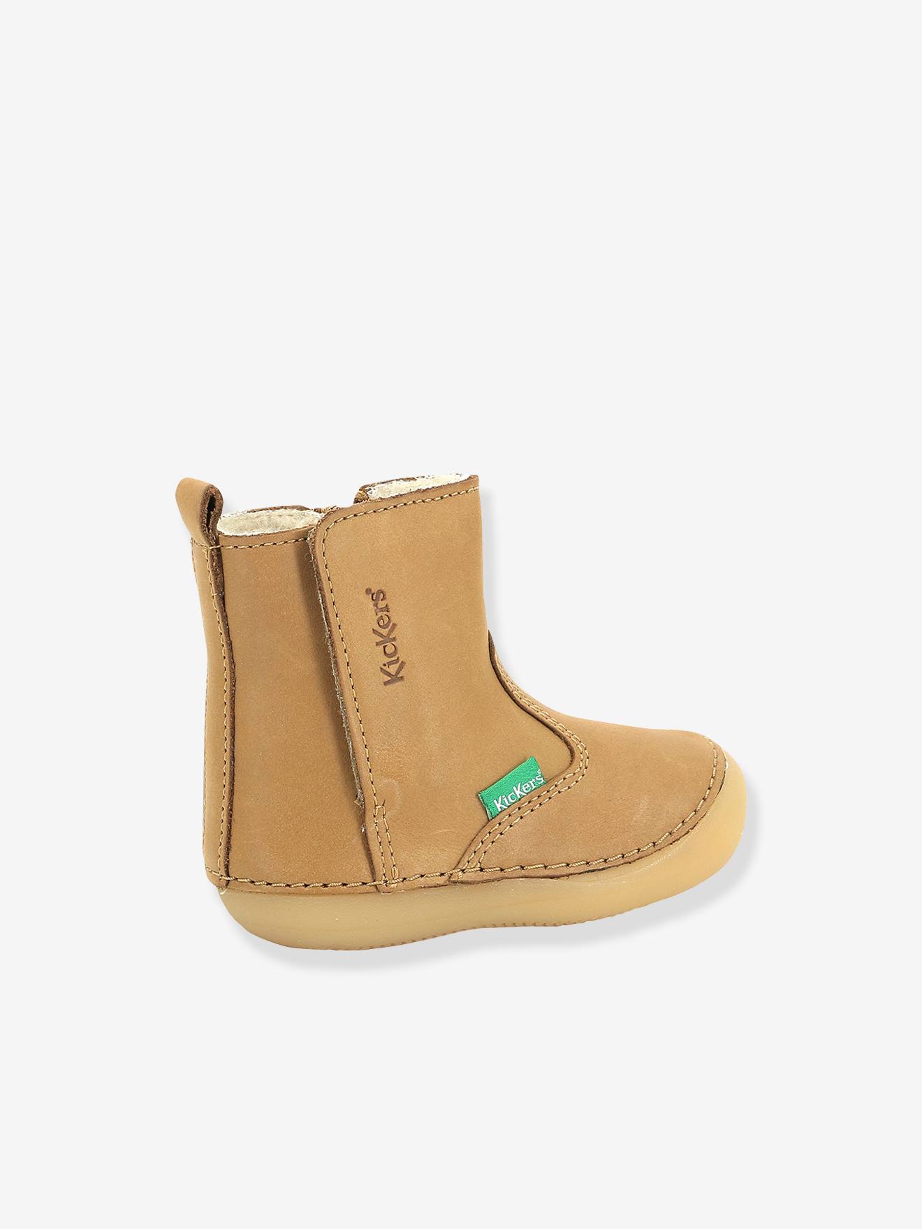 Kickers Jungen Baby Lauflernboots SOCOOL CHO KICKERS - camelfarben