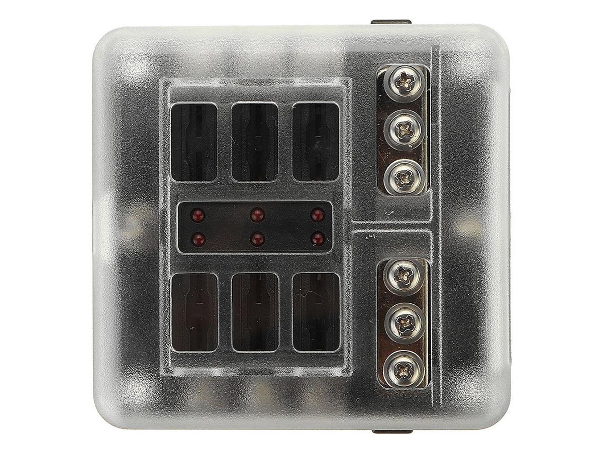 Car Systems 6 Flachsicherung halter mit LED