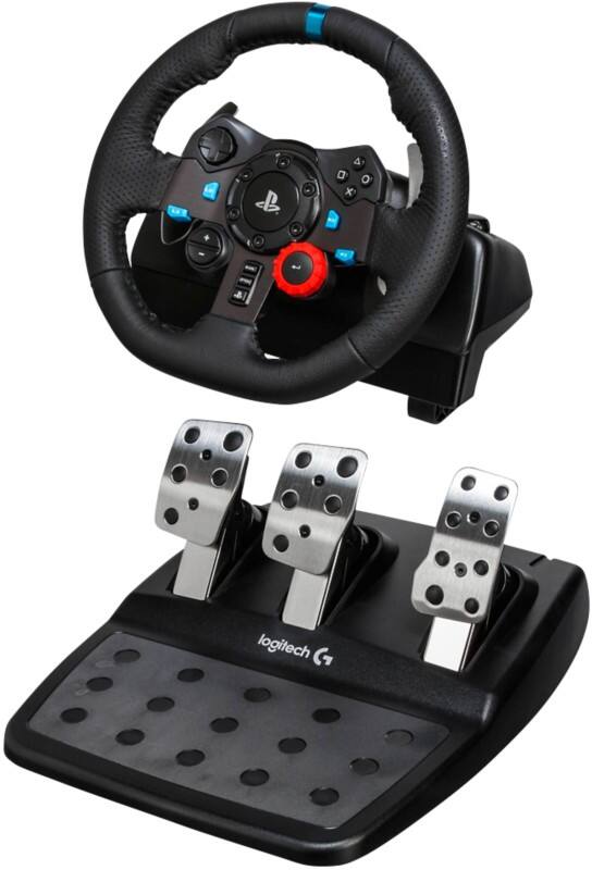 Logitech Lenkrad PC, PlayStation G29 Aluminium, Leder