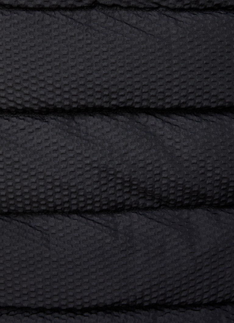 Emporio Armani Quilted jacket with belt and texture