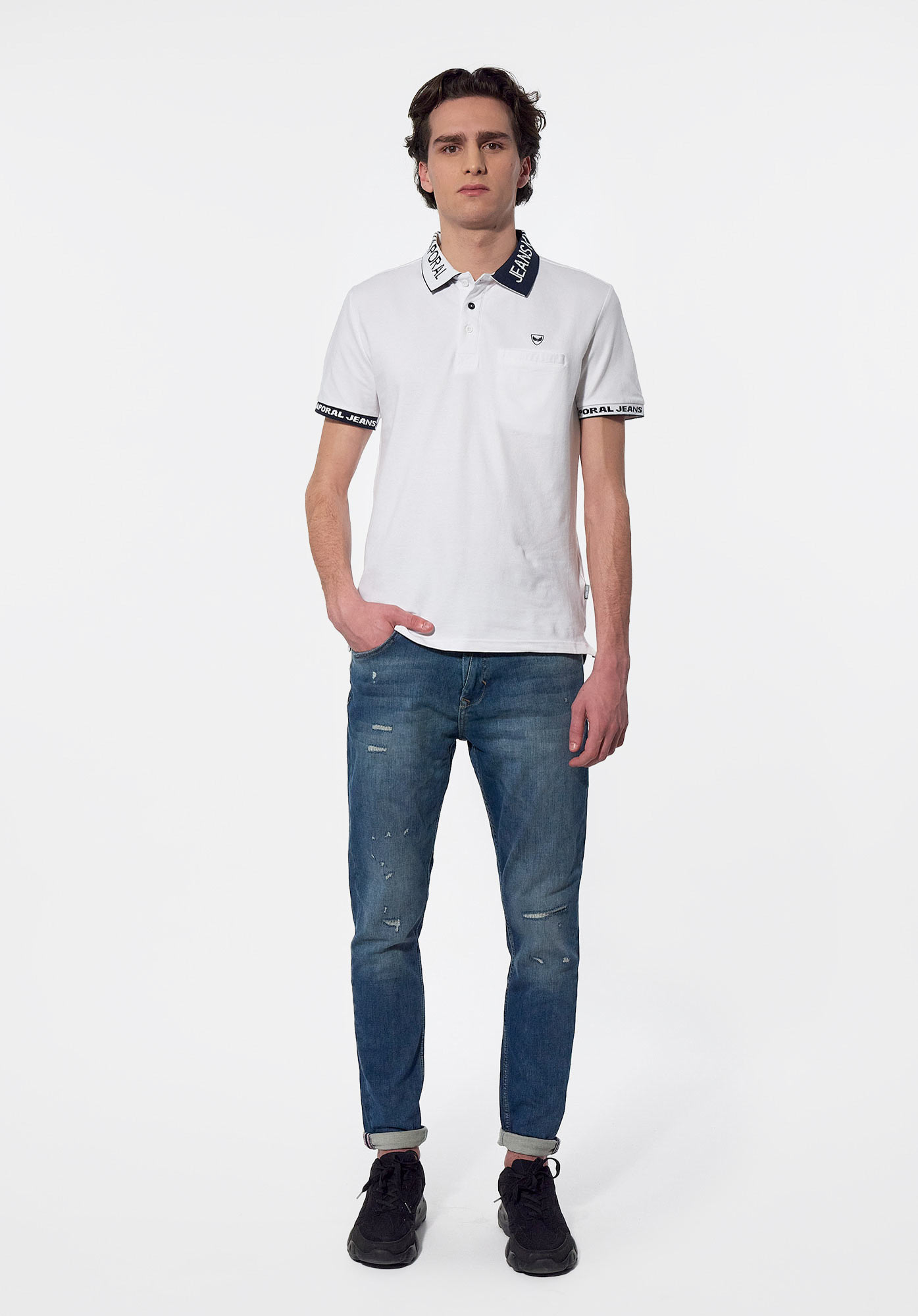 CYKO   Polo blanc Homme
