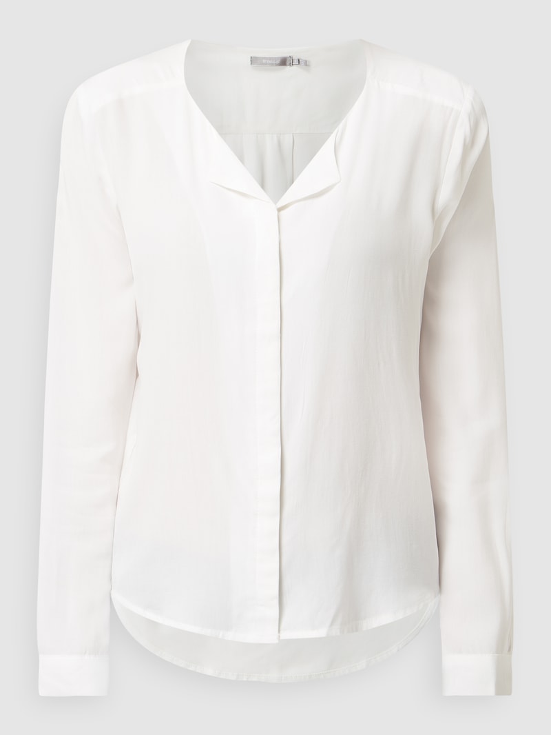 Bluse mit V-Ausschnitt in offwhite