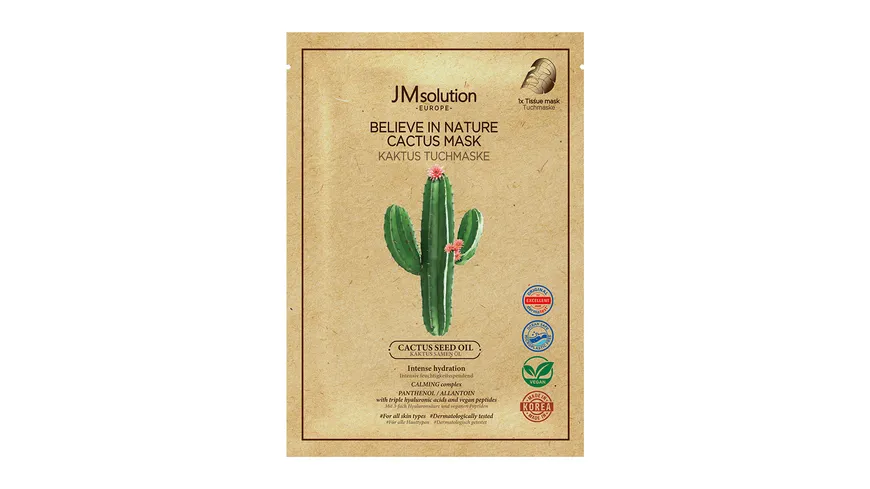 JMsolution Believe in Nature Kaktus Tuchmaske