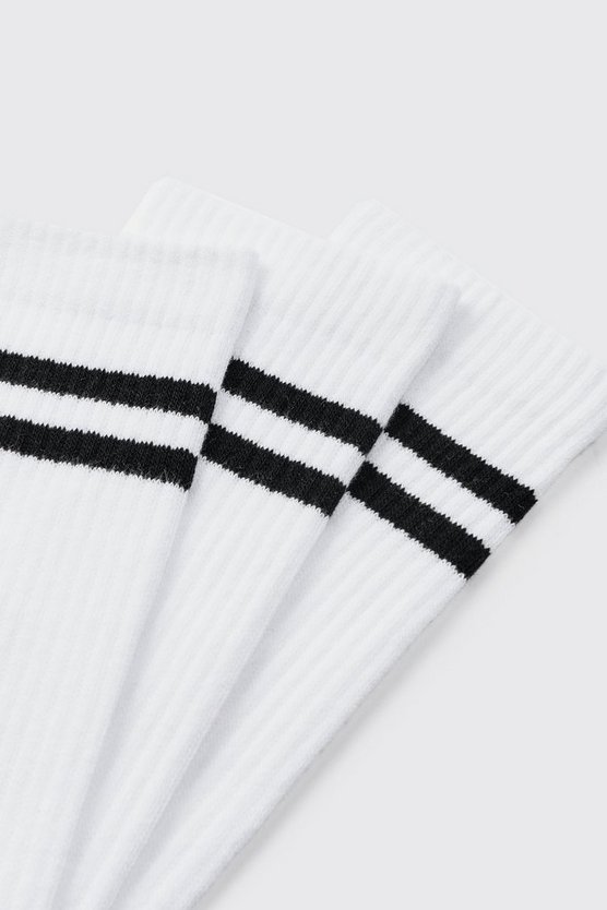 3er-Pack Sport-Socken mit Streifen