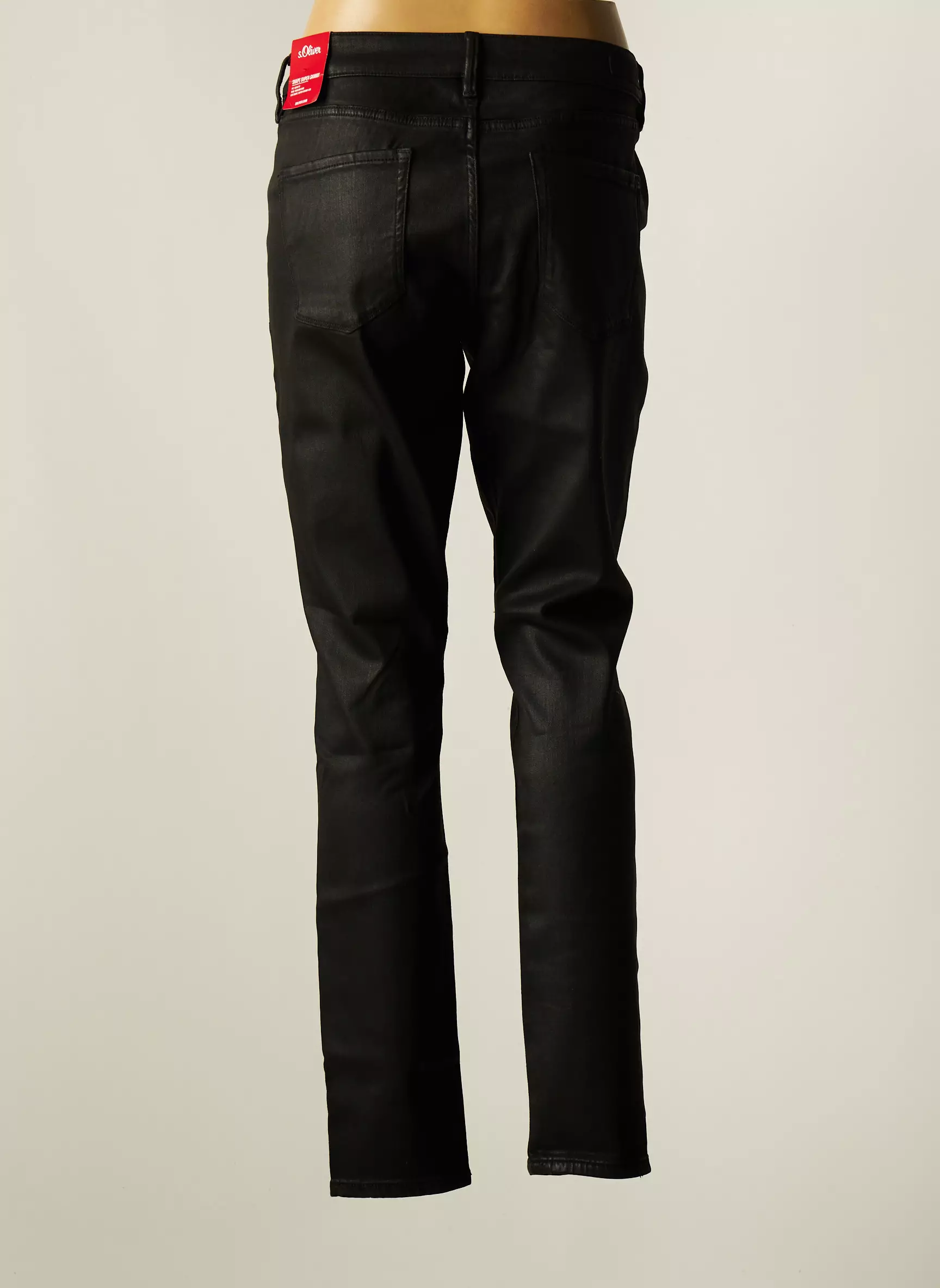 S Oliver Pantalons Slim Femme couleur noir