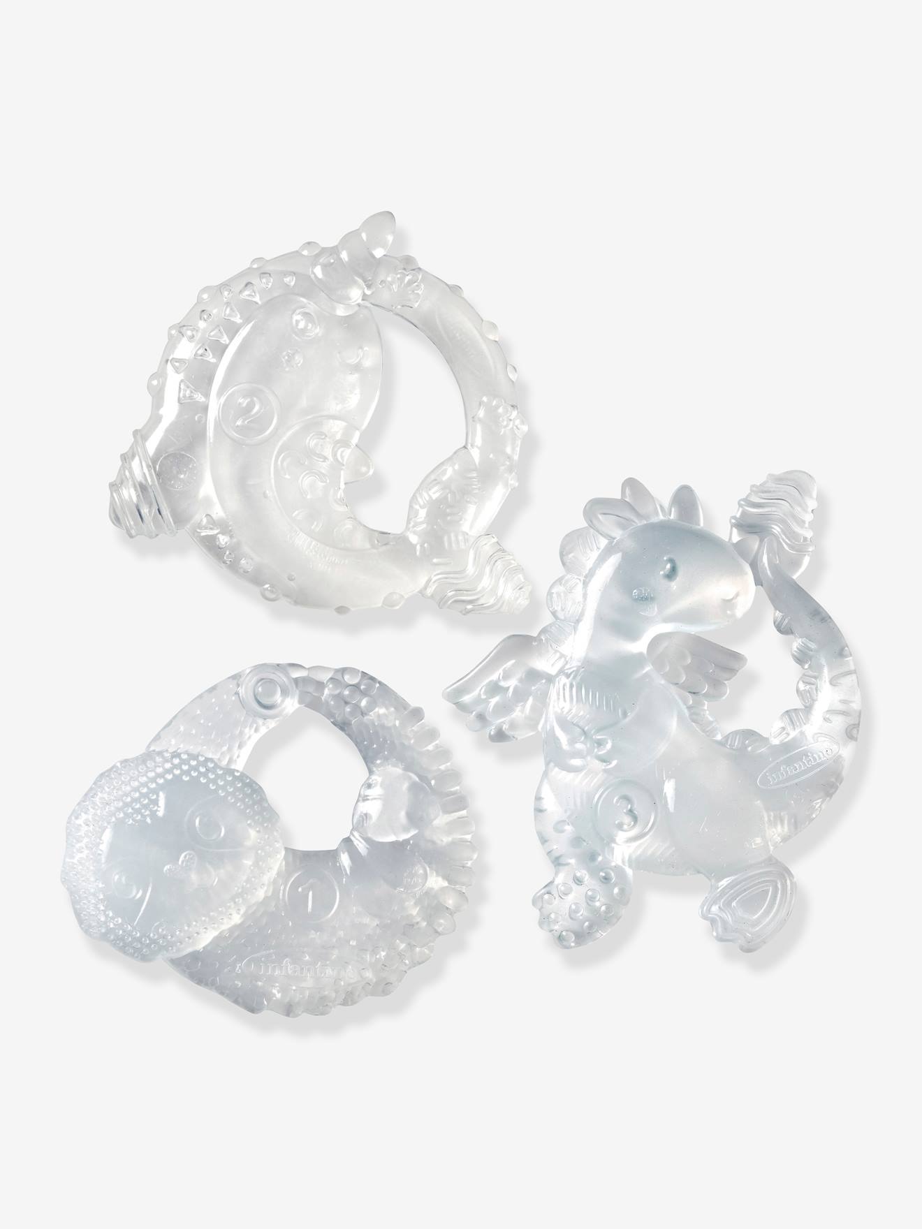 Coffret de 3 anneaux de dentition cristal