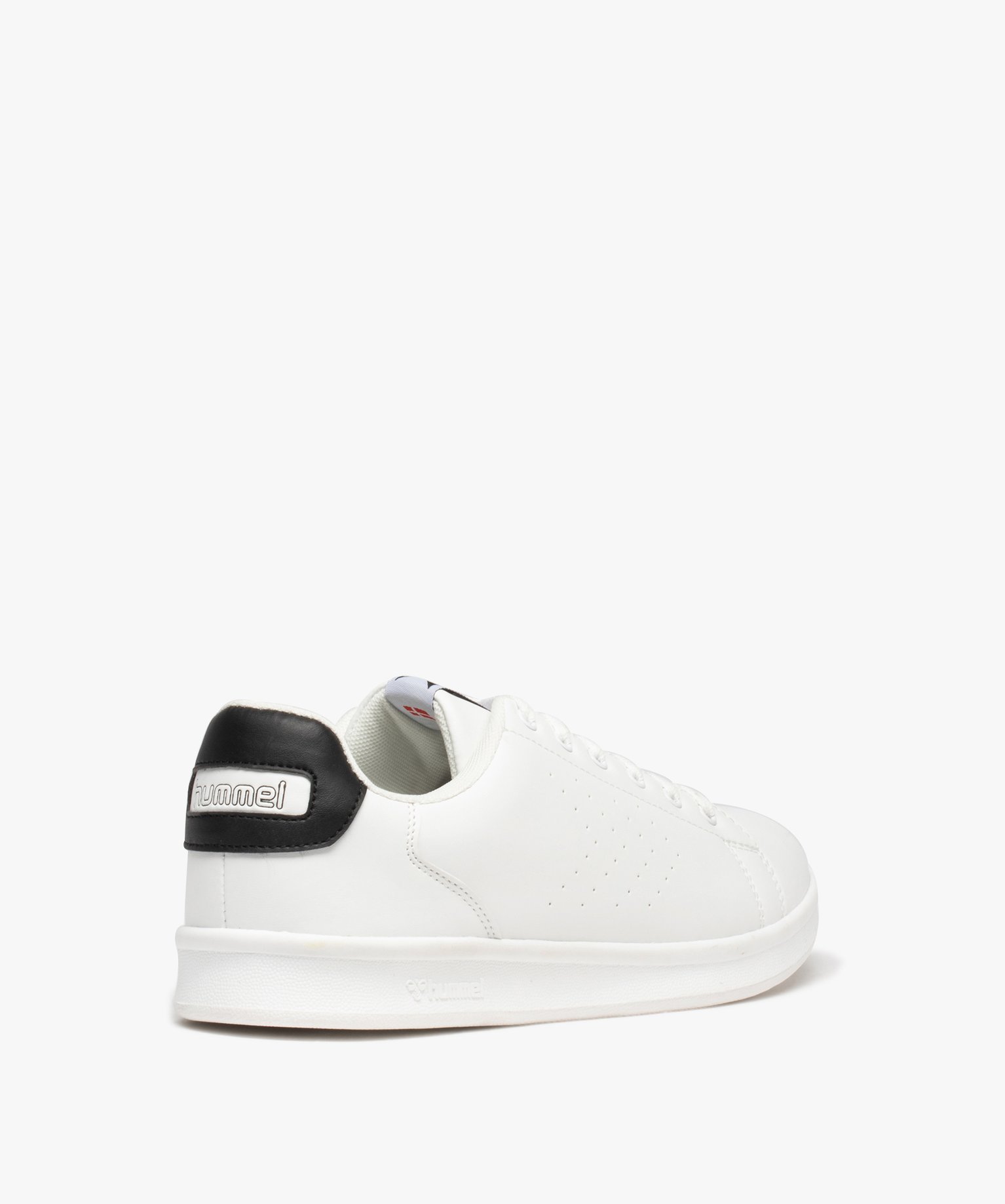 Baskets homme unies style rétro à lacets - Hummel Busan blanc | GEMO