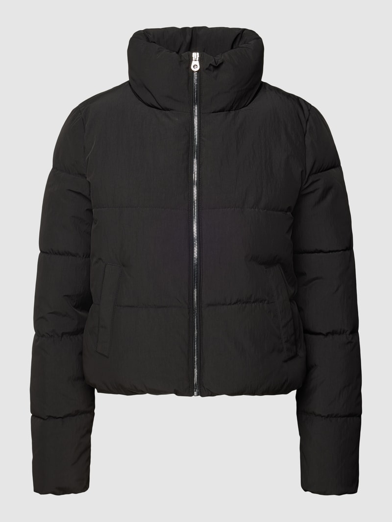 Steppjacke mit Stehkragen Modell 'ONLDOLLY' in schwarz