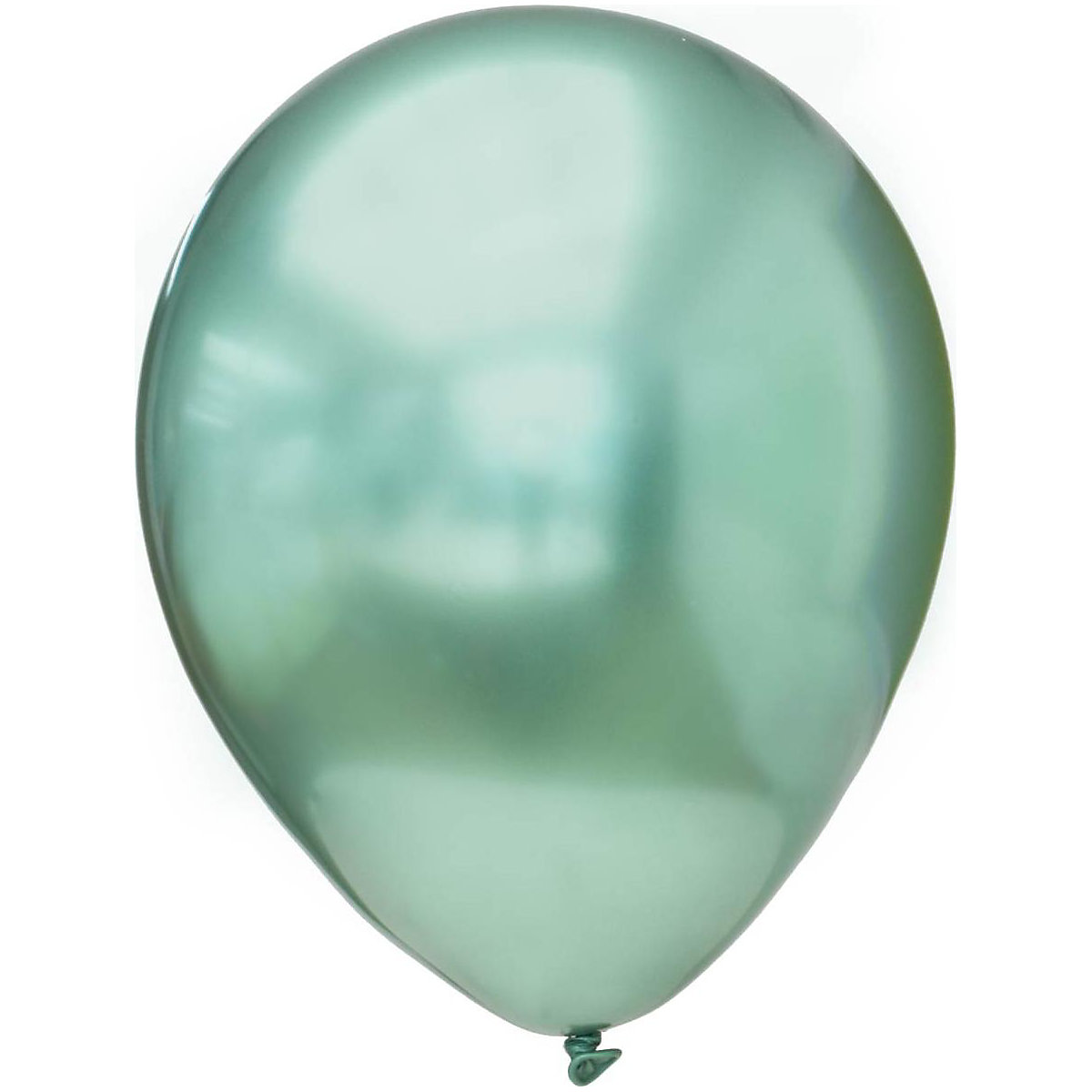 Luftballons Chrome Grün, Latex, 29 cm, 6 Stück