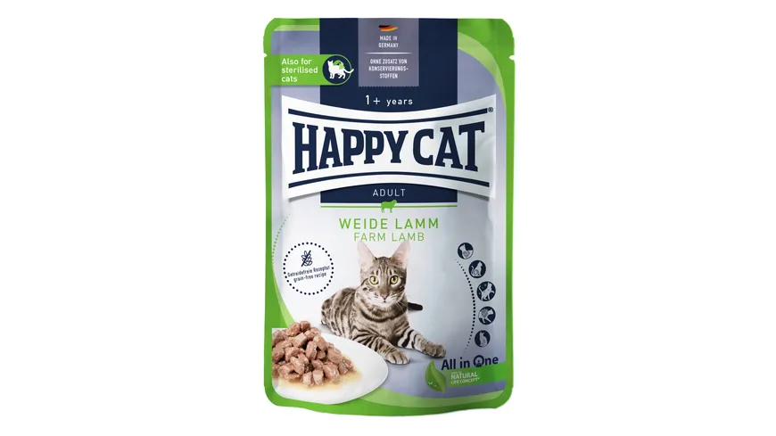 Happy Cat Katzennassfutter Culinary Adult Weide Lamm 85 g