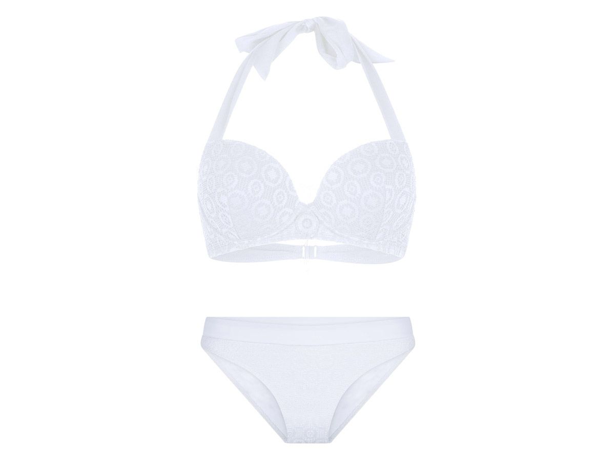 LingaDore 7113 weißes Halterneck Bikiniset