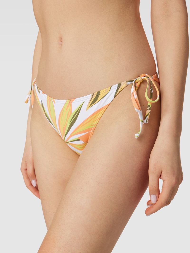 Bikini-Slip mit Allover-Print Modell 'BEACH CLASSICS' in offwhite