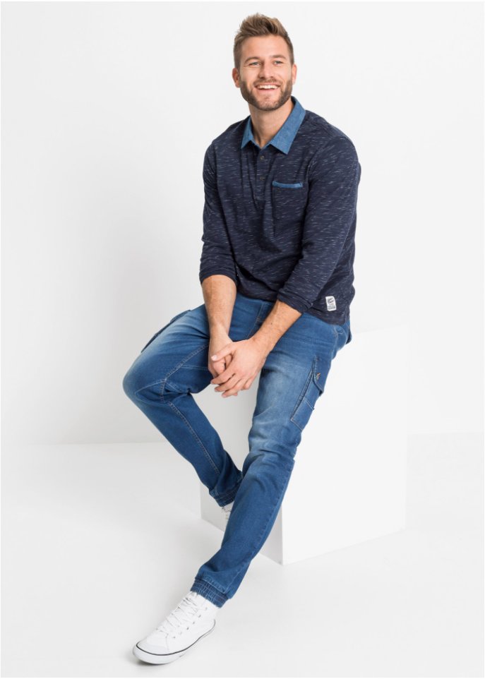 Poloshirt, Langarm
