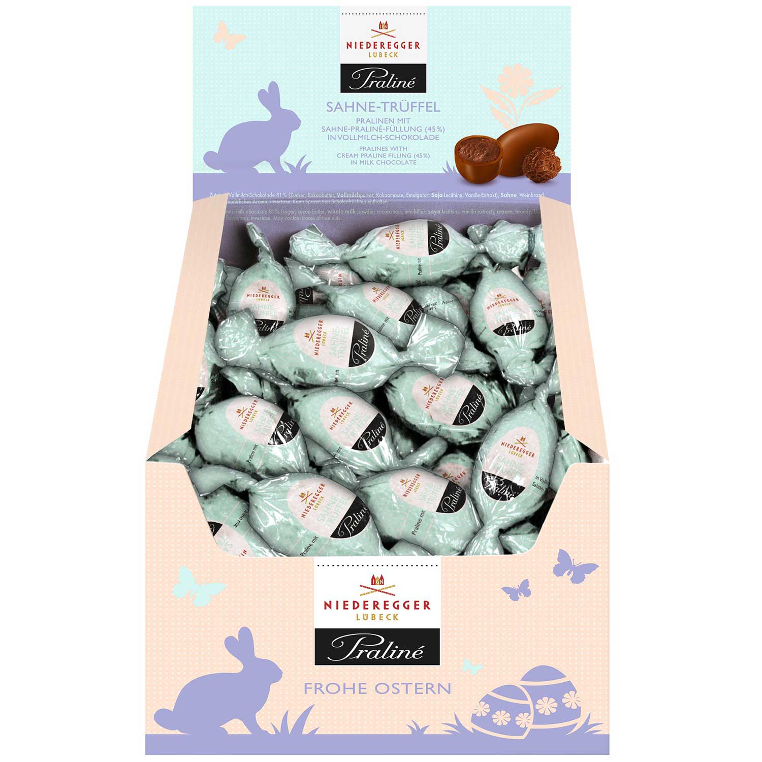 Niederegger Praliné-Eier Sahne-Trüffel 75x17g