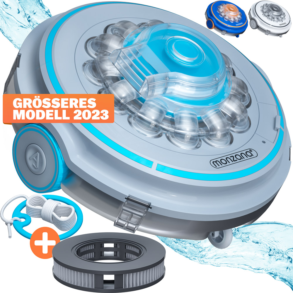 Casaria monzana® Poolreinigungsroboter Poolboy 600 35x18,5cm grau