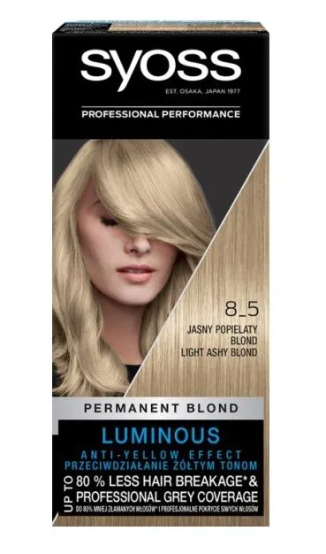 Syoss plaukų dažai 8-5 Lightashyblond