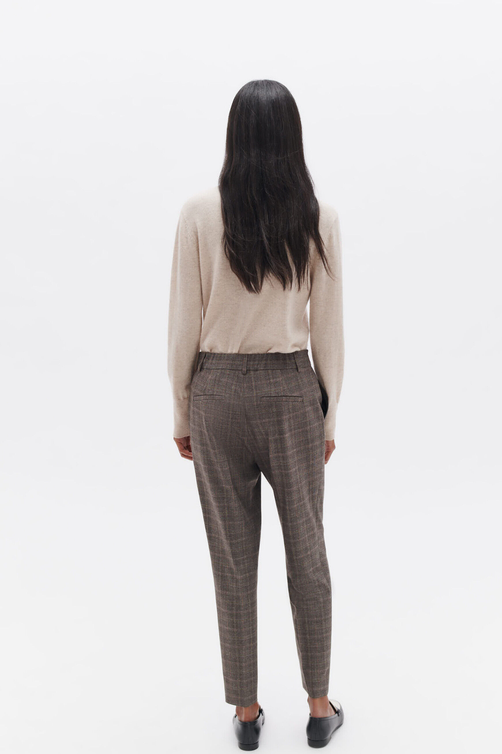Pantalon psidiko3 marron fonce femme