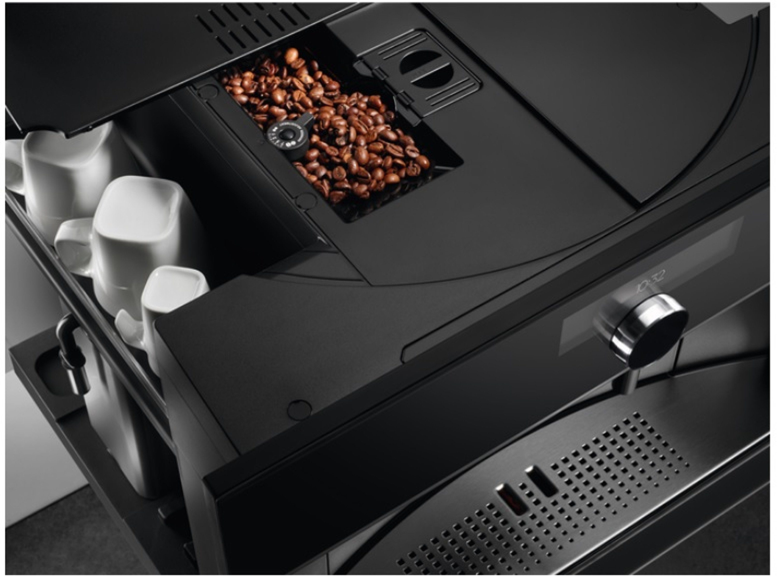 AEG Einbau-Kaffeevollautomat KKK994500B, Premium-Drehwähler mit Berührungssensor und TFT-Farbdisplay