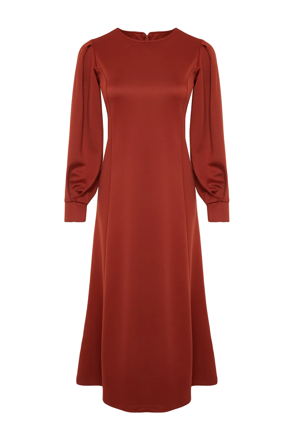 Trendyol Modest  A-Linien-Strickkleid aus Scuba-Stoff in Tile-Optik - TCTSS24EB00110