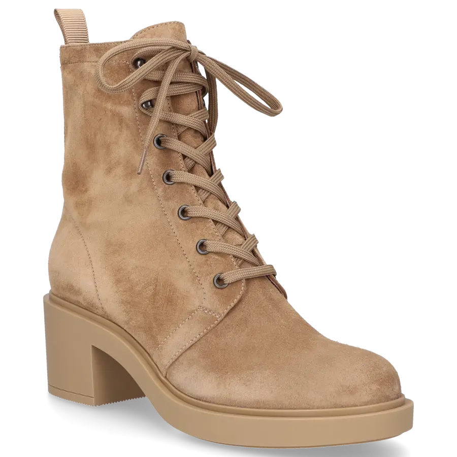 Gianvito Rossi - Stiefeletten FOSTER Veloursleder - beige