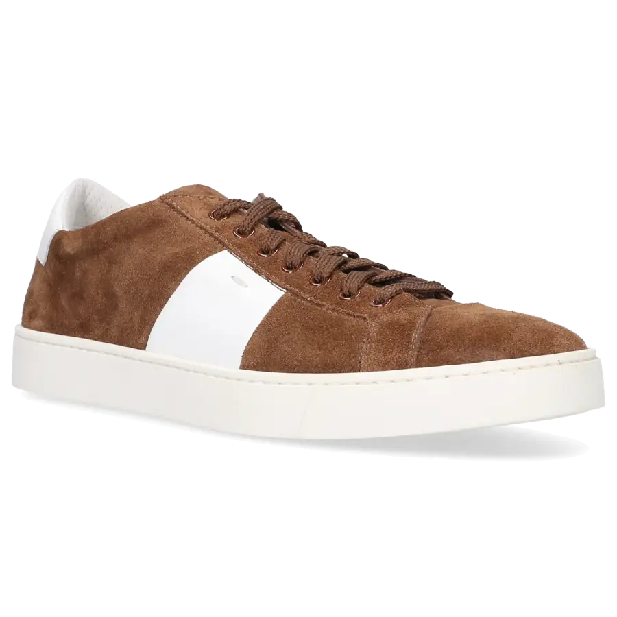 Santoni - Sneaker low 20733 Veloursleder - braun