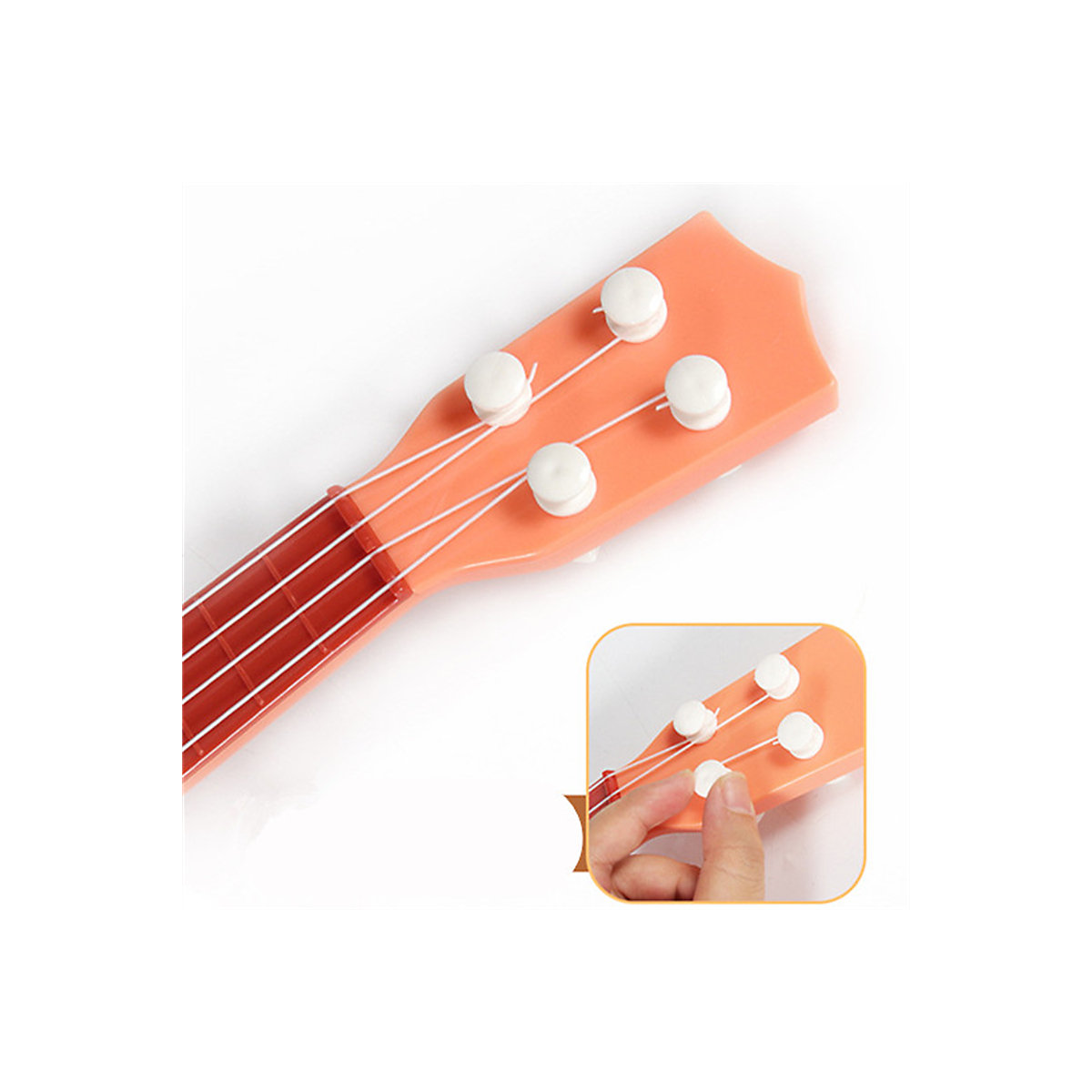 Simulation großes Ukulele-Kindermusikinstrument Musik-Erleuchtungs-Gitarrenspielzeug für Kinder zur frühen Bildung