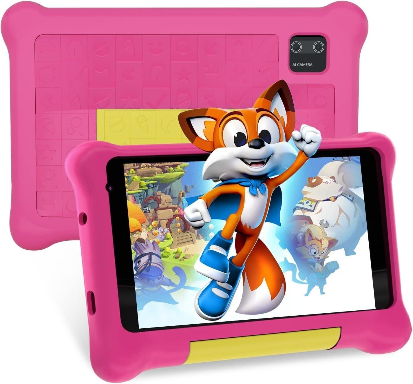 Fullant Tablet (32 GB, Android 12, Vorinstalliertes Kidoz, 2GB RAM+32GB ROM Quad-Core, WiFi Doppelkamera)