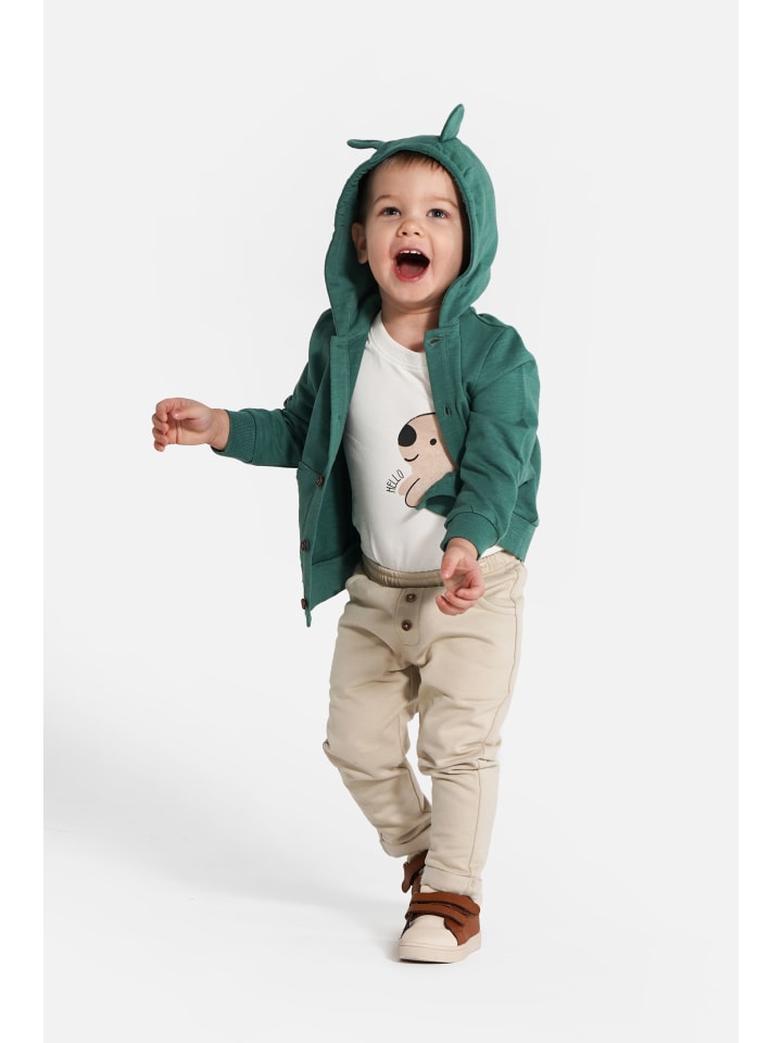 Coccodrillo Sweatshirt mit Reißverschluss in grün günstig kaufen