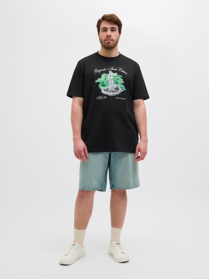 JACK & JONES PLUS T-shirt in Black günstig kaufen