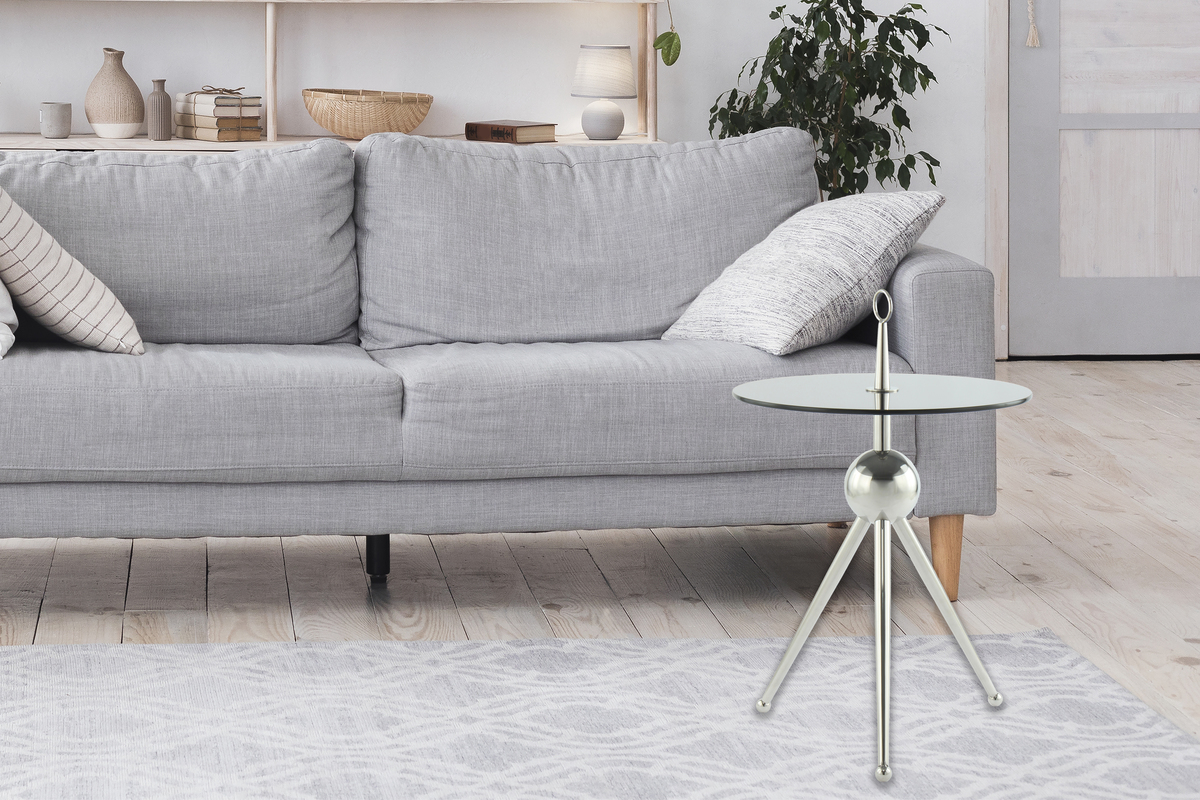 Kayoom Beistelltisch Ontario 325 Silber / Grau