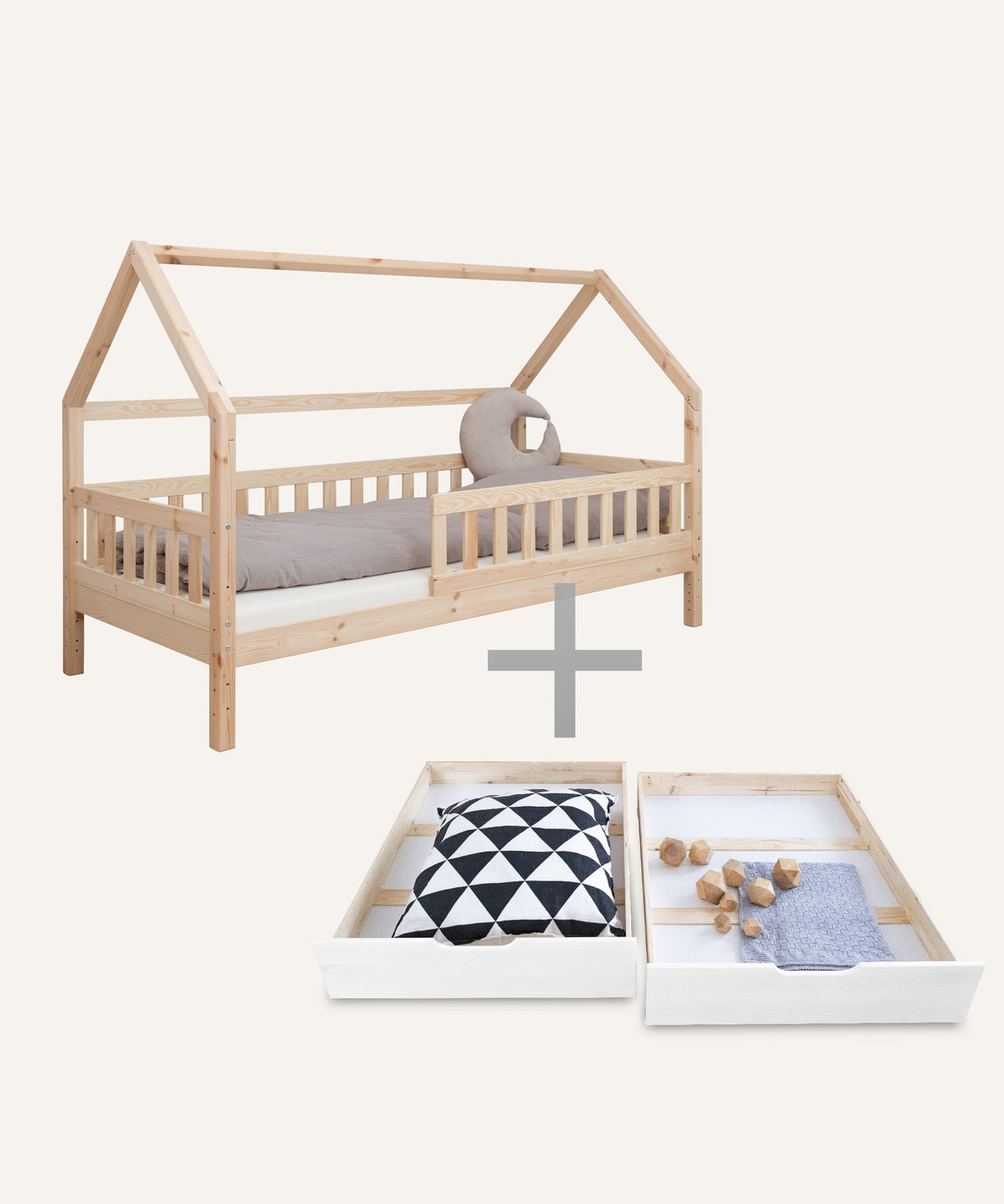 Hausbett Kiefer Natur