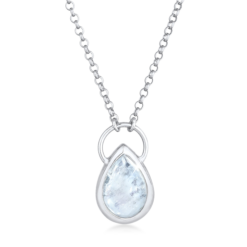 Elli PREMIUM Elli PREMIUM Collier Pendentif de Femme Pendentif Arc-en-ciel Elégant avec Pierre collier