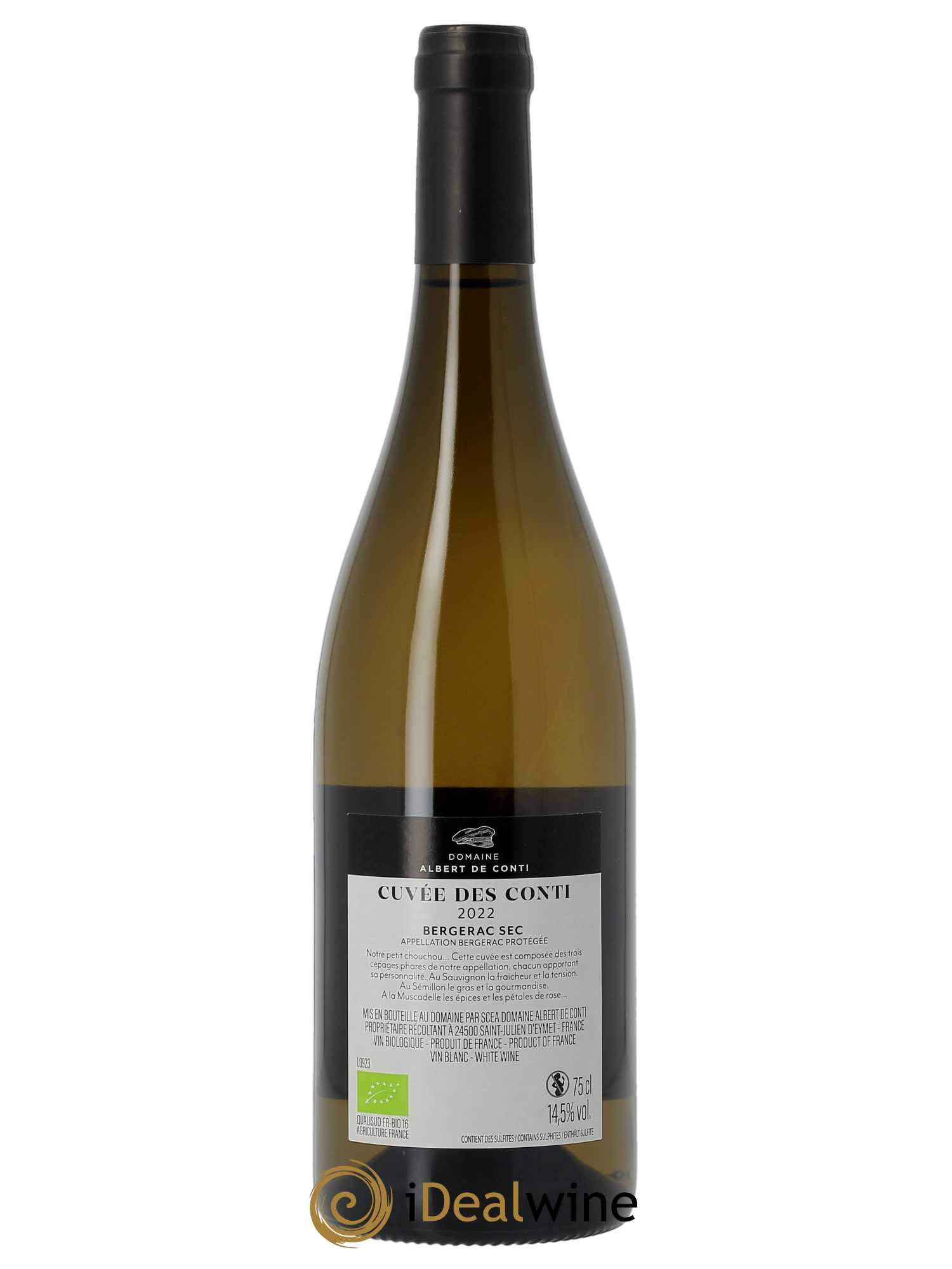 Bergerac Château Tour des Gendres Cuvée des Conti Famille de Conti  2022 - Lot de 1 Bouteille
