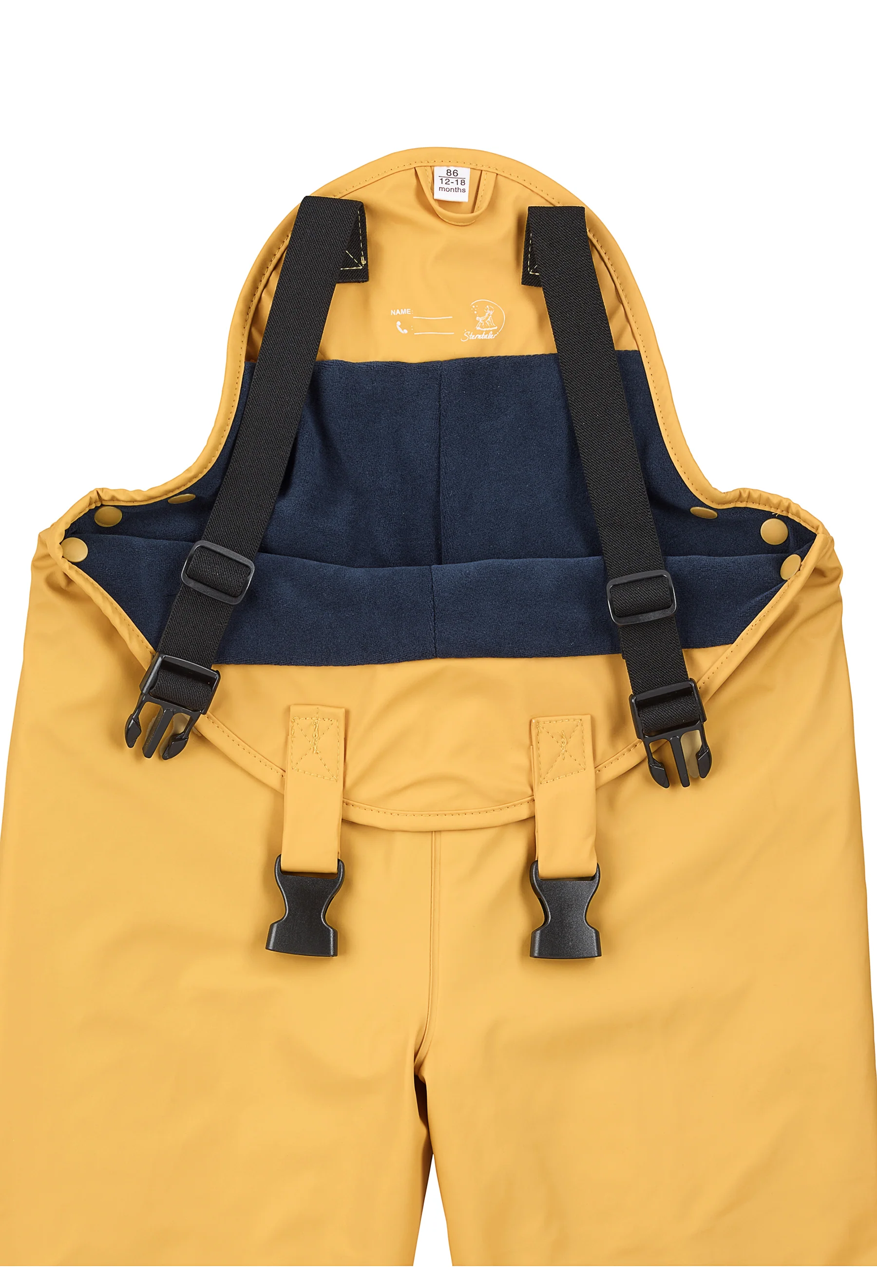 Regenhose Kinder, gefüttert mit Reflexstreifen