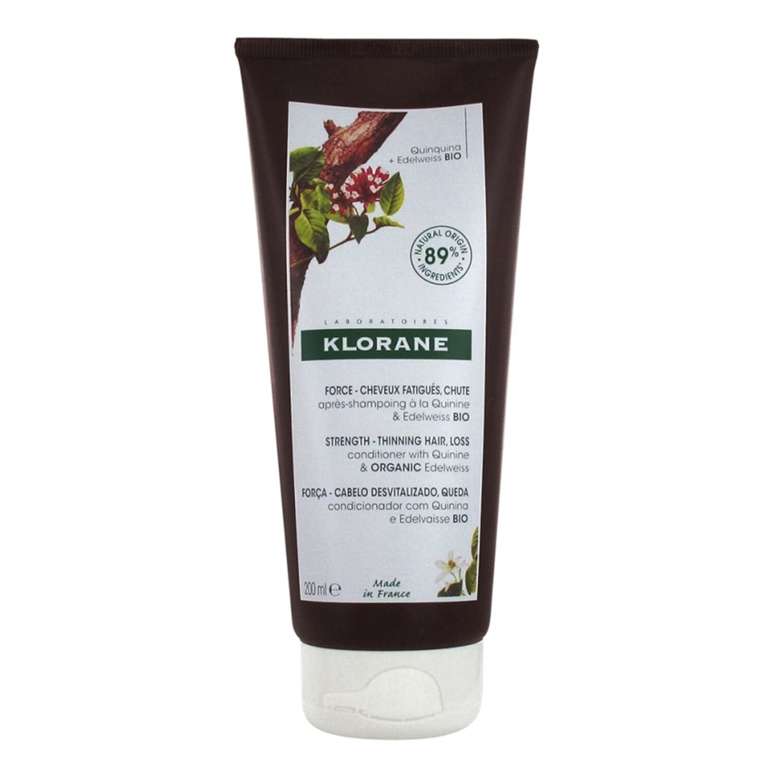 Klorane Baume Après-Shampoing A la Quinine Bio - Cheveux Fatigués & Chute 200 ml