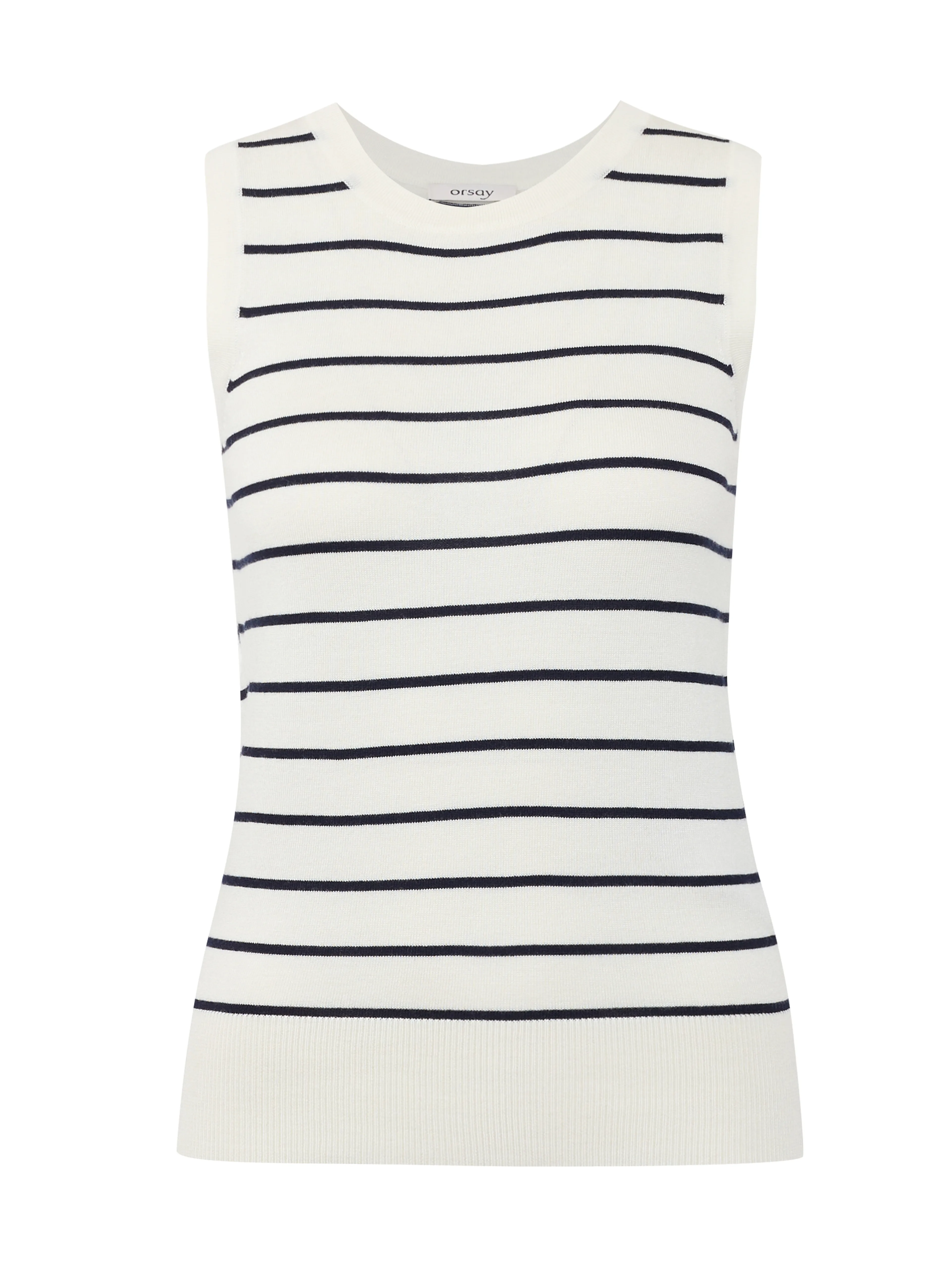 Blau-cremefarben gestreiftes Damen-Top ORSAY