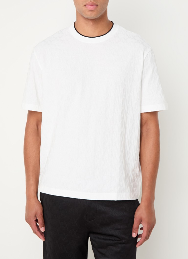 Armani Exchange textured T-shirt