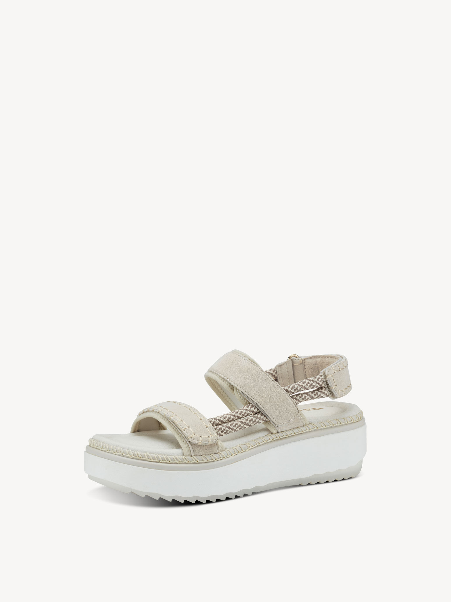 Sandale à talon - beige