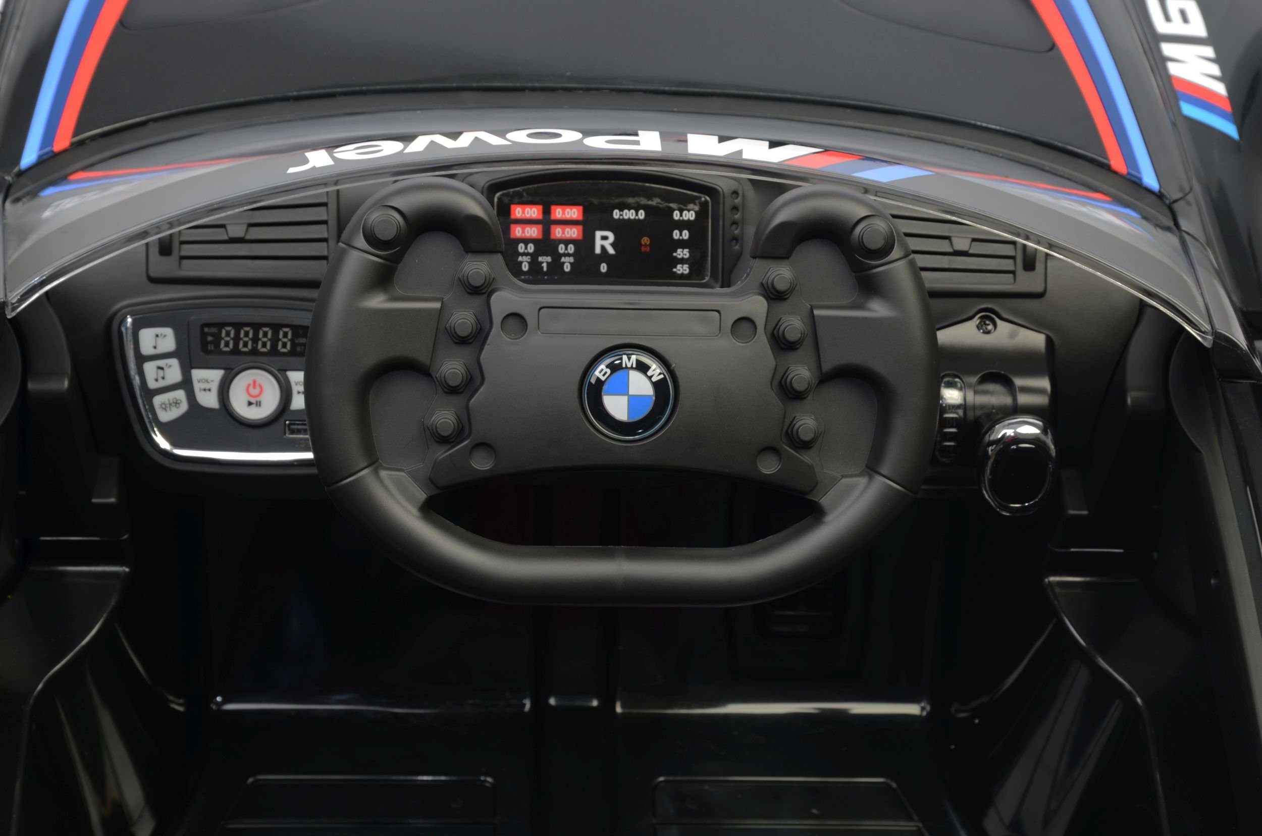 Toys Store Electric Children's Car Children's Electric Car BMW M6 Sport Gt3 Car Bluetooth Eva Leather Seat, Load Capacity 35 kg, AUX/USB Port, MP3 Horn and Engine Sound on the Steering Wheel, Remote Control