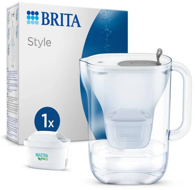 BRITA MXPRO 125318 Wasserfilterkanne Hellgrau