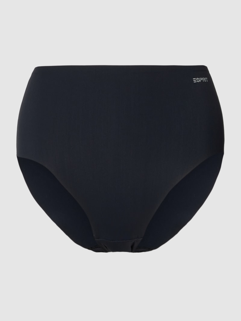 Slip mit Label-Detail in schwarz