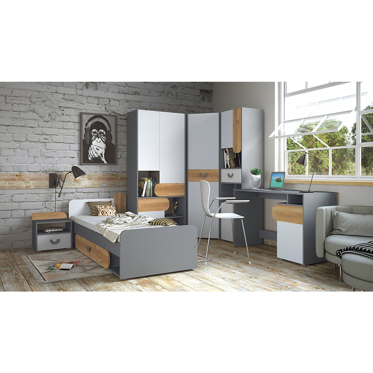 Jugendzimmer Set Carini
