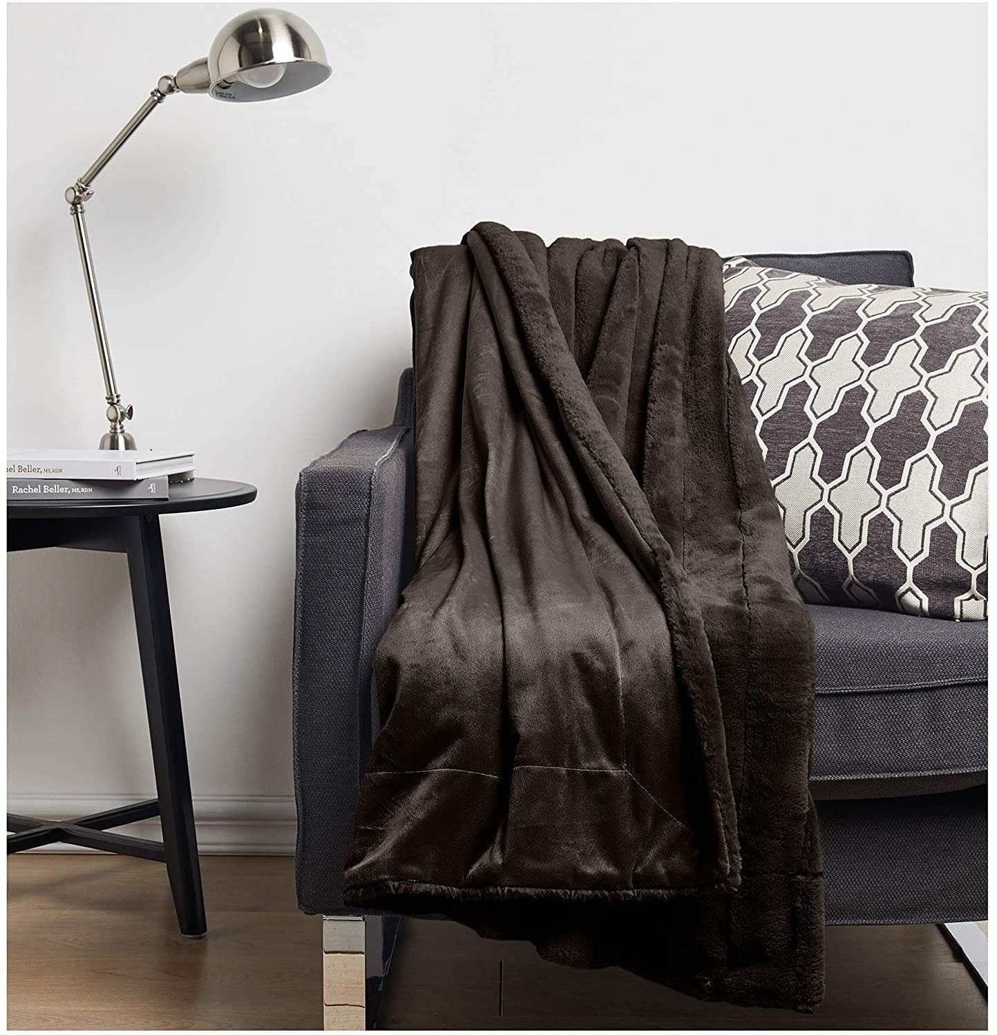 Microfaserbettdecke, Kuscheldecken fürs Sofa 130x170 cm braun, Flauschige Kuscheldecke, Rituals, Füllung: 100% Polyester, Tagesdecke, Überwurfdecke, Sofadecke, Wärmedecke, Wohndecke